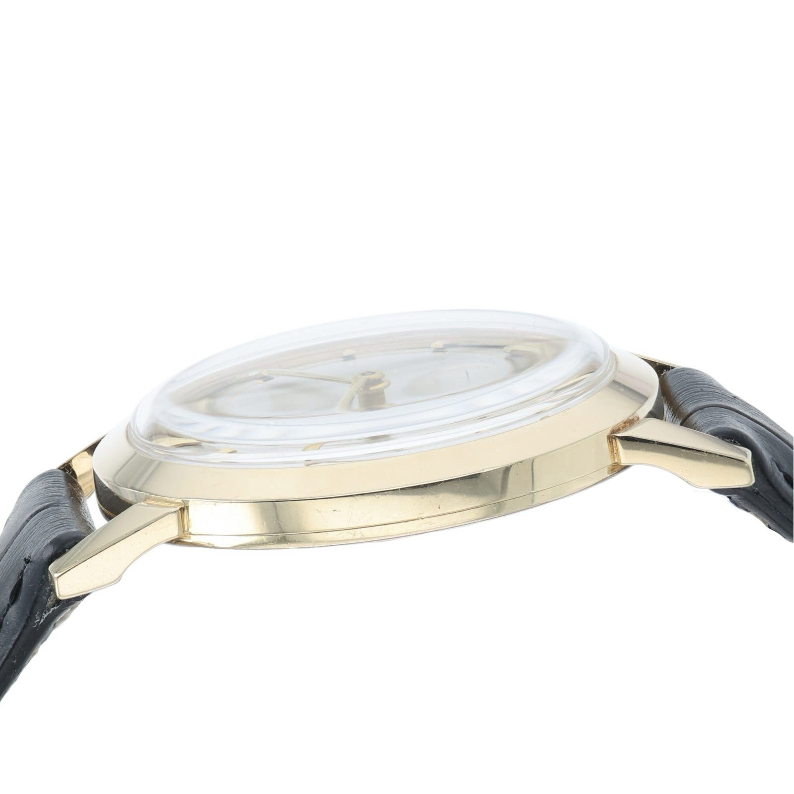 Jaeger-LeCoultre 14k Gold Silver Dial 35mm Manual Wind Movement Mens Watch