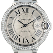 Cartier Ballon Bleu Stainless Steel Silver Dial 42mm Automatic Mens W69012Z4