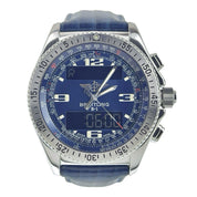 Breitling B1 Stainless Steel Blue Dial 43mm Quartz Movement Men's Watch A68062