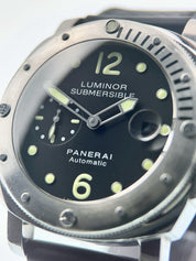 Panerai Luminor Submersible Steel Black Dial 44mm Automatic Mens Watch PAM00024