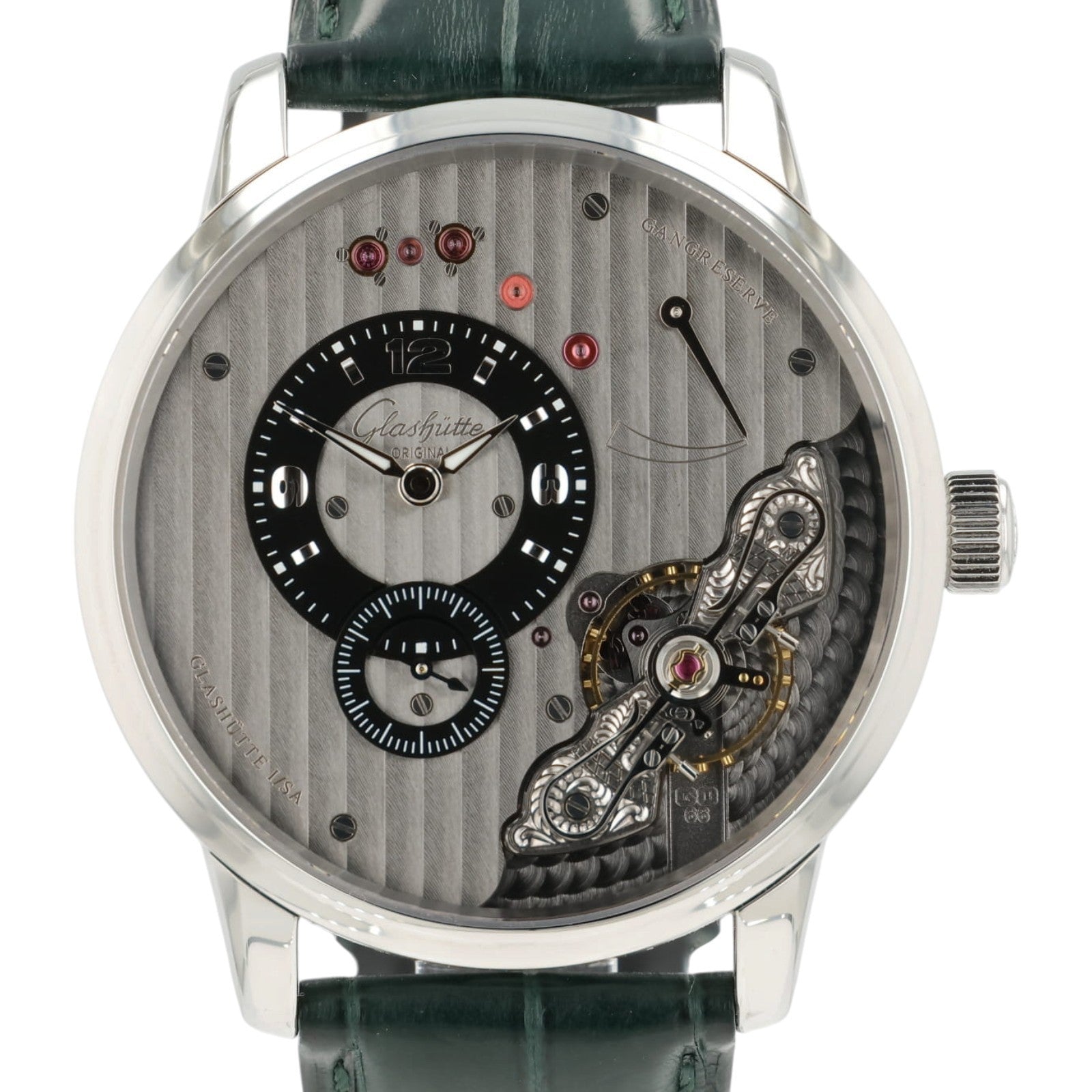 Gashutte Original PanoInverse Gray dial Steel 42mm Manual Wind 1-66-06-04-22-05
