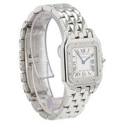 Cartier Panthere Silver Dial Stainess Steel 27mm Quartz Womens Watch W4PN0008