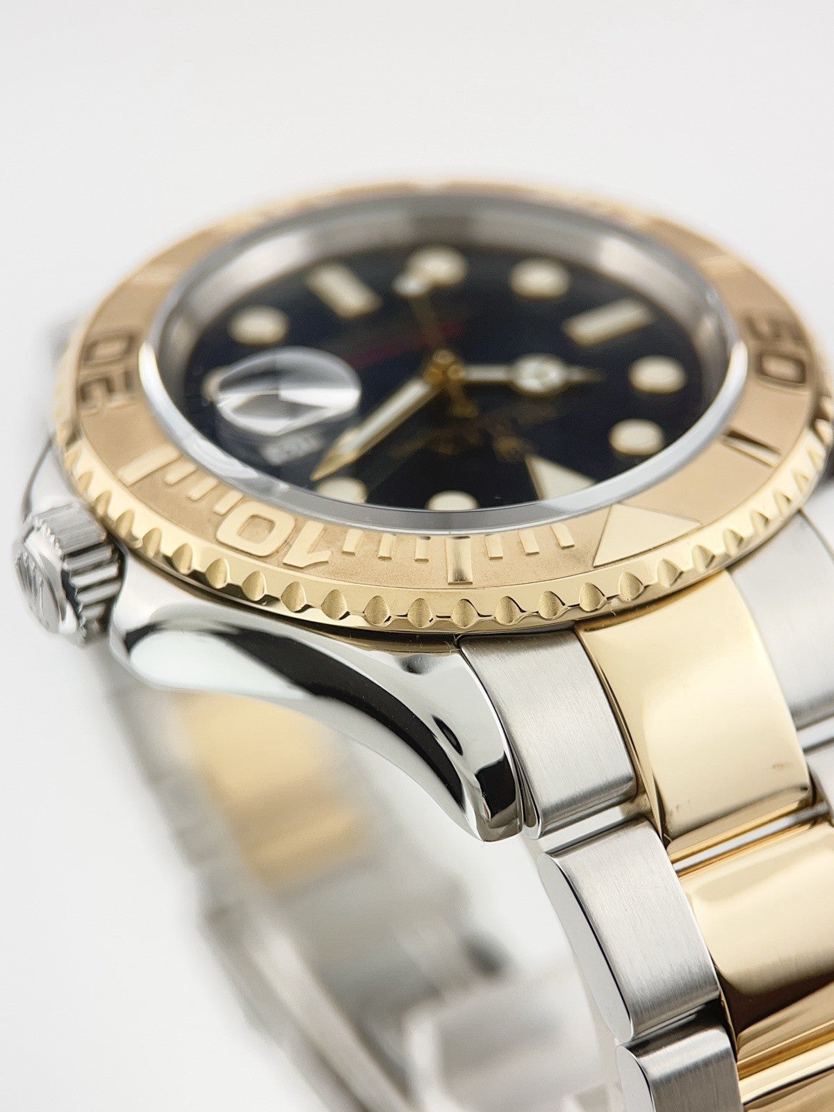 Rolex Yacht-Master 40mm Two Tone Blue Dial 18K Yellow Gold Steel Bracelet 16623