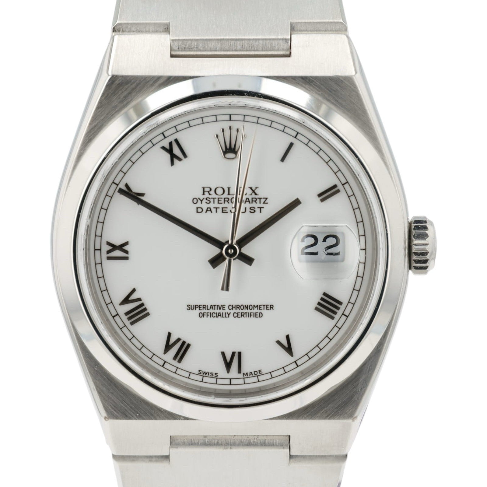 Rolex Datejust Silver Dial Stainless Steel Quartz Men’s Watch 17000 W/ Papers