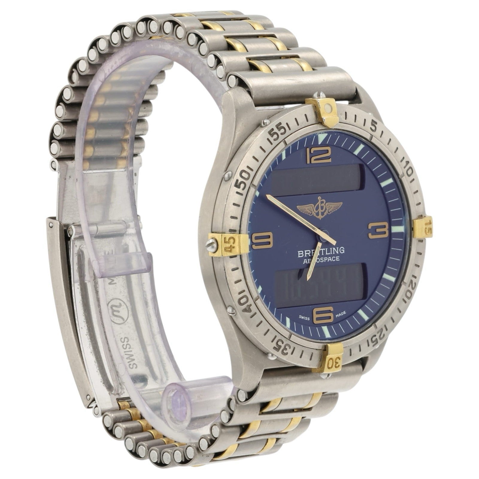 Breitling Aerospace Titanium Two-Tone Quartz 40mm Blue Dial Ref. F56062