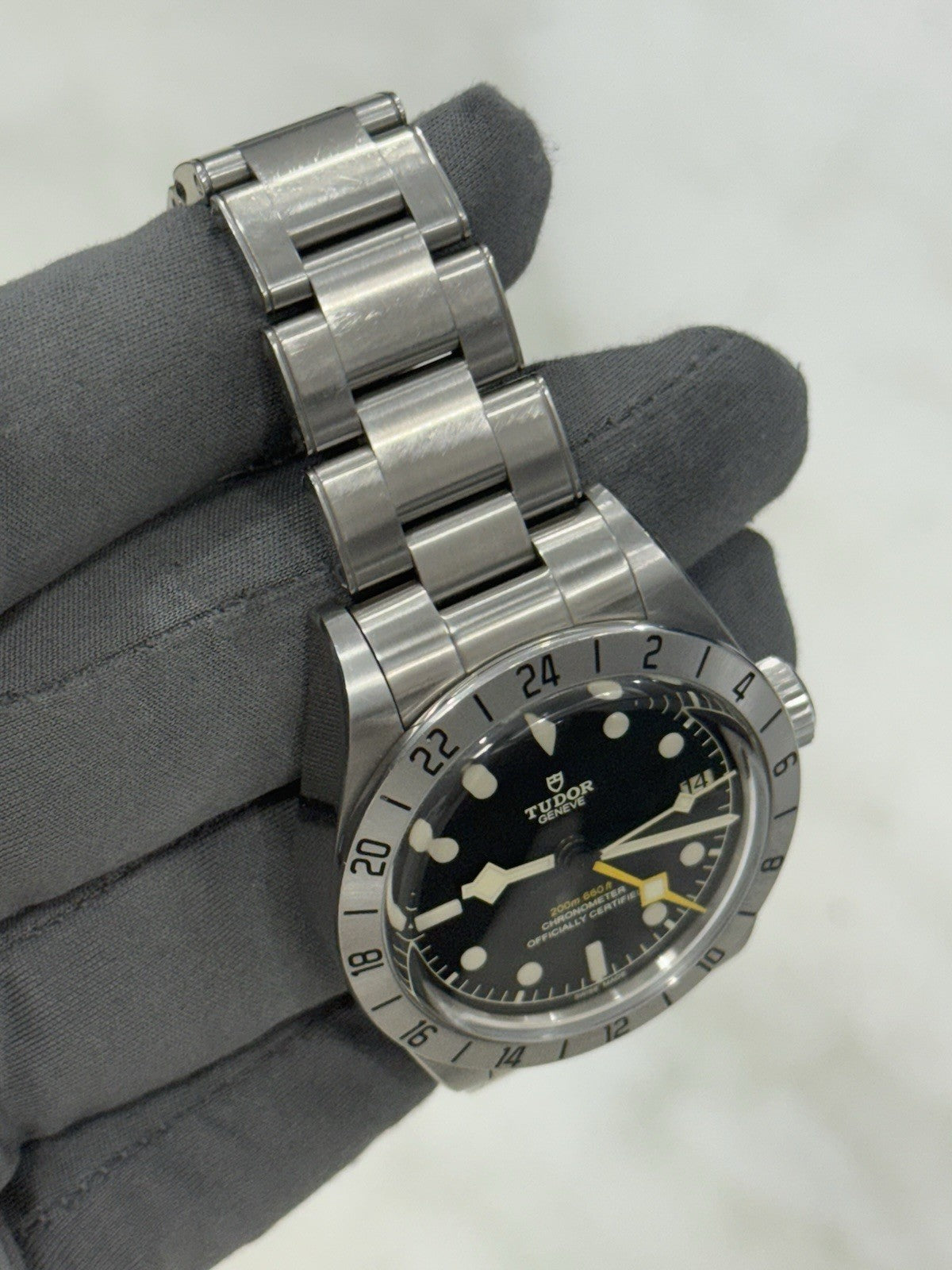 TUDOR Black Bay Pro Stainless Steel GMT Men's Black Dial Watch 79470-0001