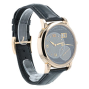 A. Lange & Sohne Grand Lange 1 Black Dial 18k Rose Gold 42mm Manual Mens 115.031