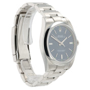 Rolex Oyster Perpetual Blue Dial Stainless Steel 39mm Automatic Mens 114300