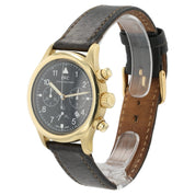 IWC Fliegeruhr Black Dial 18k Yellow Gold 36mm Quartz Men’s Watch IW3740