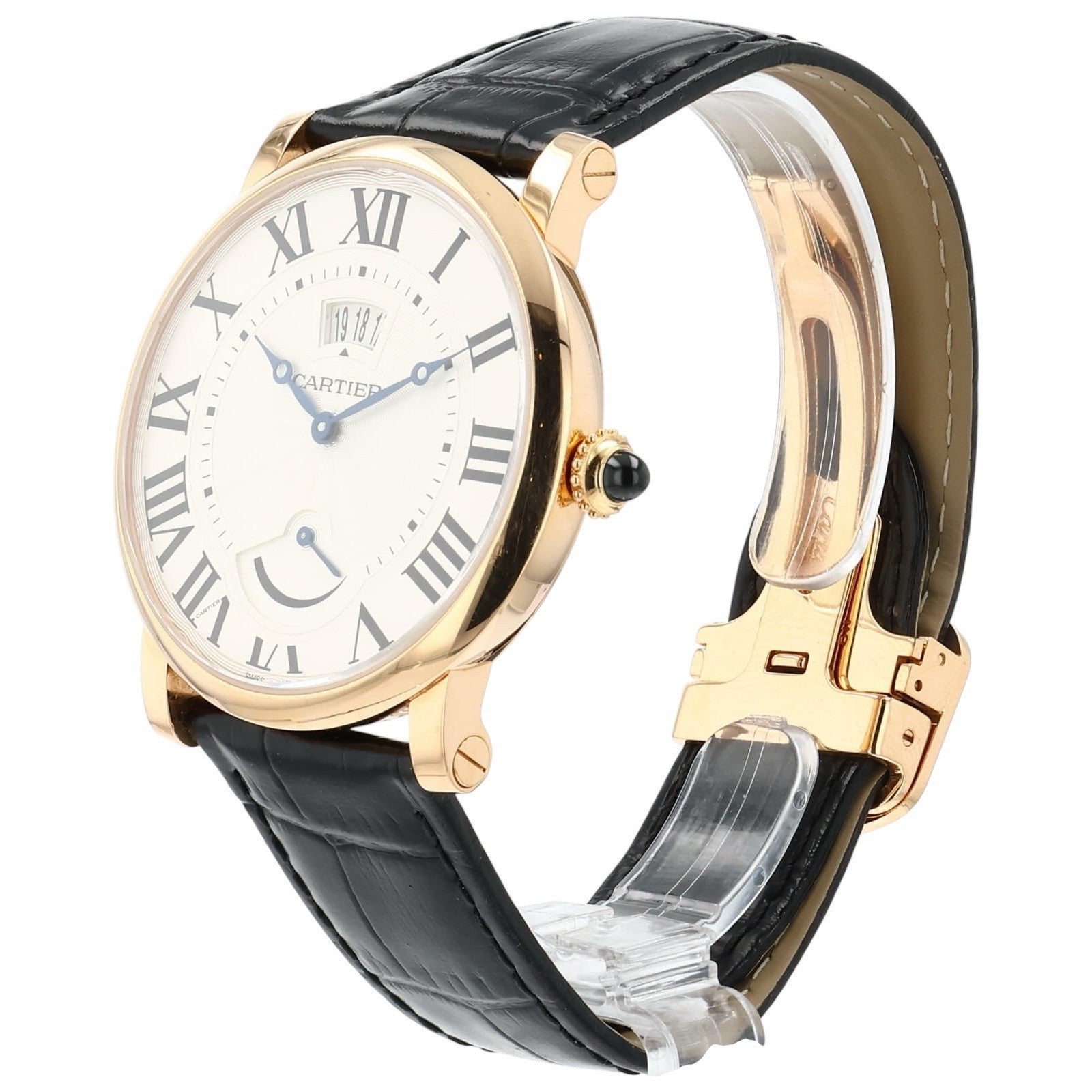 Cartier Rotonde de Cartier 18k Rose Gold Silver Dial 40mm Men's Watch W1556252