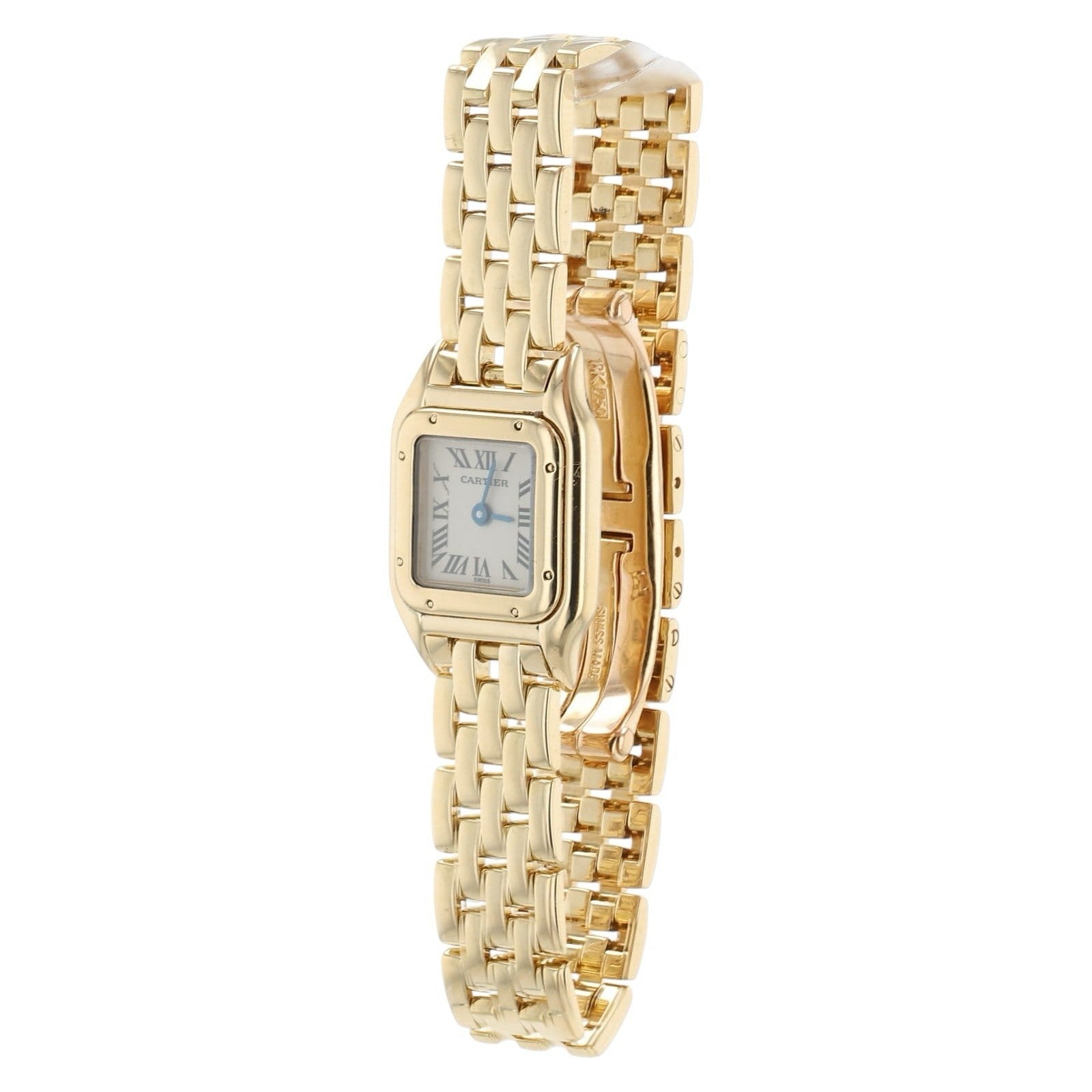 Cartier Panthere Mini White Dial 18k Gold 17mm Quartz Ladies Watch W25034B9