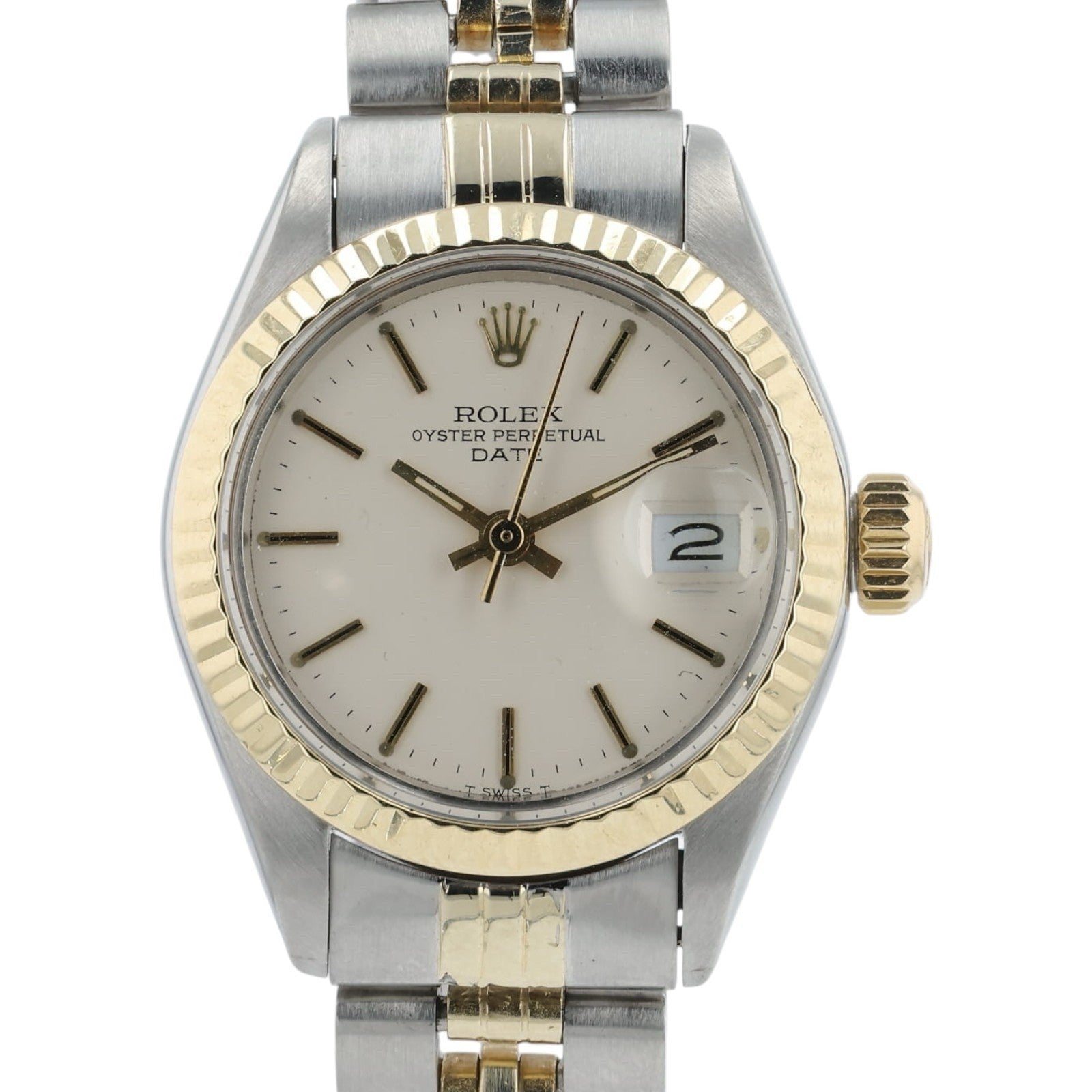 Rolex Lady-Datejust Silver Dial Gold & Steel 26mm Automatic Womens Watch 6917