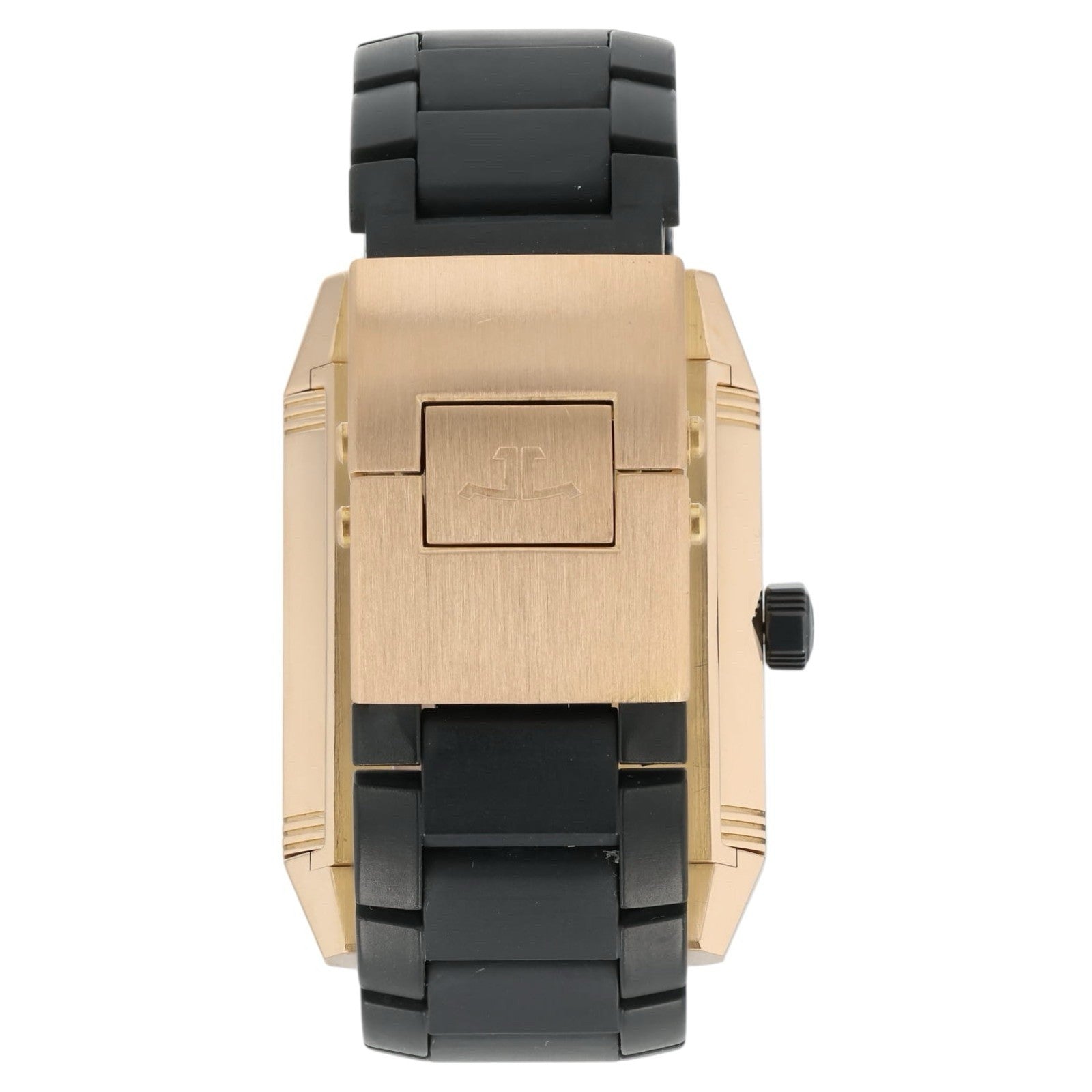 LeCoultre Reverso Squadra Hometime Black Dial 18k Rose Gold Auto Watch Q7002671