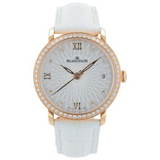 Blancpain Villeret 18k Rose Gold Mother Of Pearl Dial 34mm Automatic Womens 6604