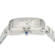 Cartier Tank Anglaise Silver Color Dial Steel 47x36mm Automatic Mens W5310008