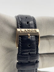 A Lange & Sohne Grand Lange 1  Black Dial 18k Rose Gold 42mm Manual Wind 115.031