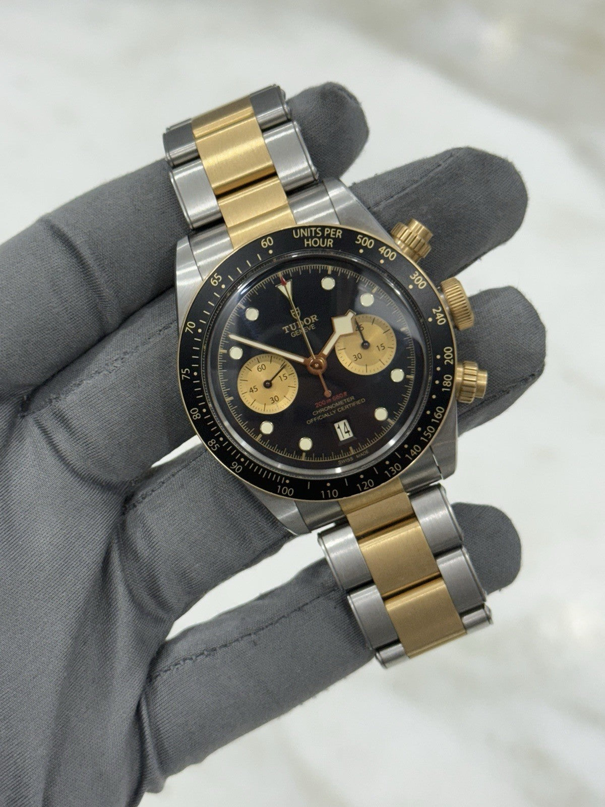 2024 Tudor Black Bay Chronograph S&G 41MM Two Tone Watch 79363N - Box/Papers