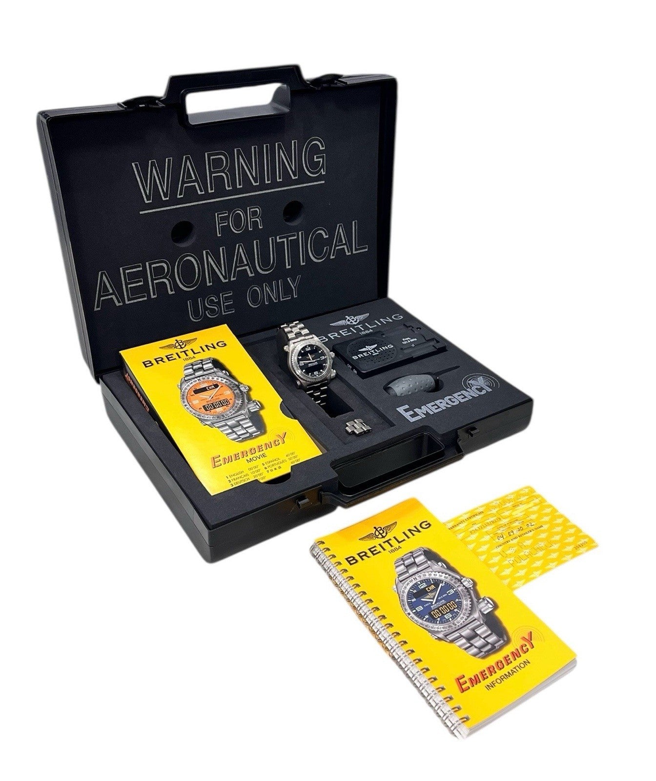 Breitling Emergency Titanium Black Dial 42mm Quartz Men's Watch E56321