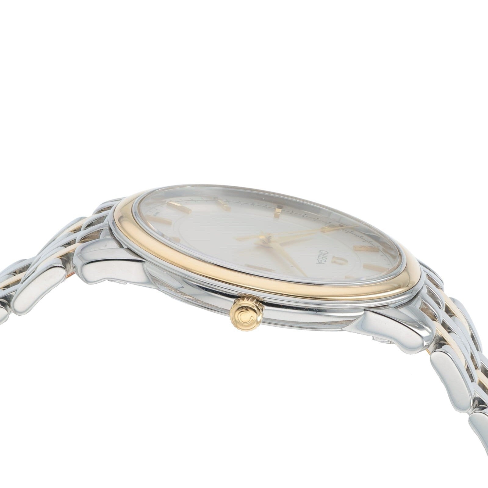 Omega De Ville Steel & Gold Silver Dial 34mm Quartz Men’s Watch 4310.31