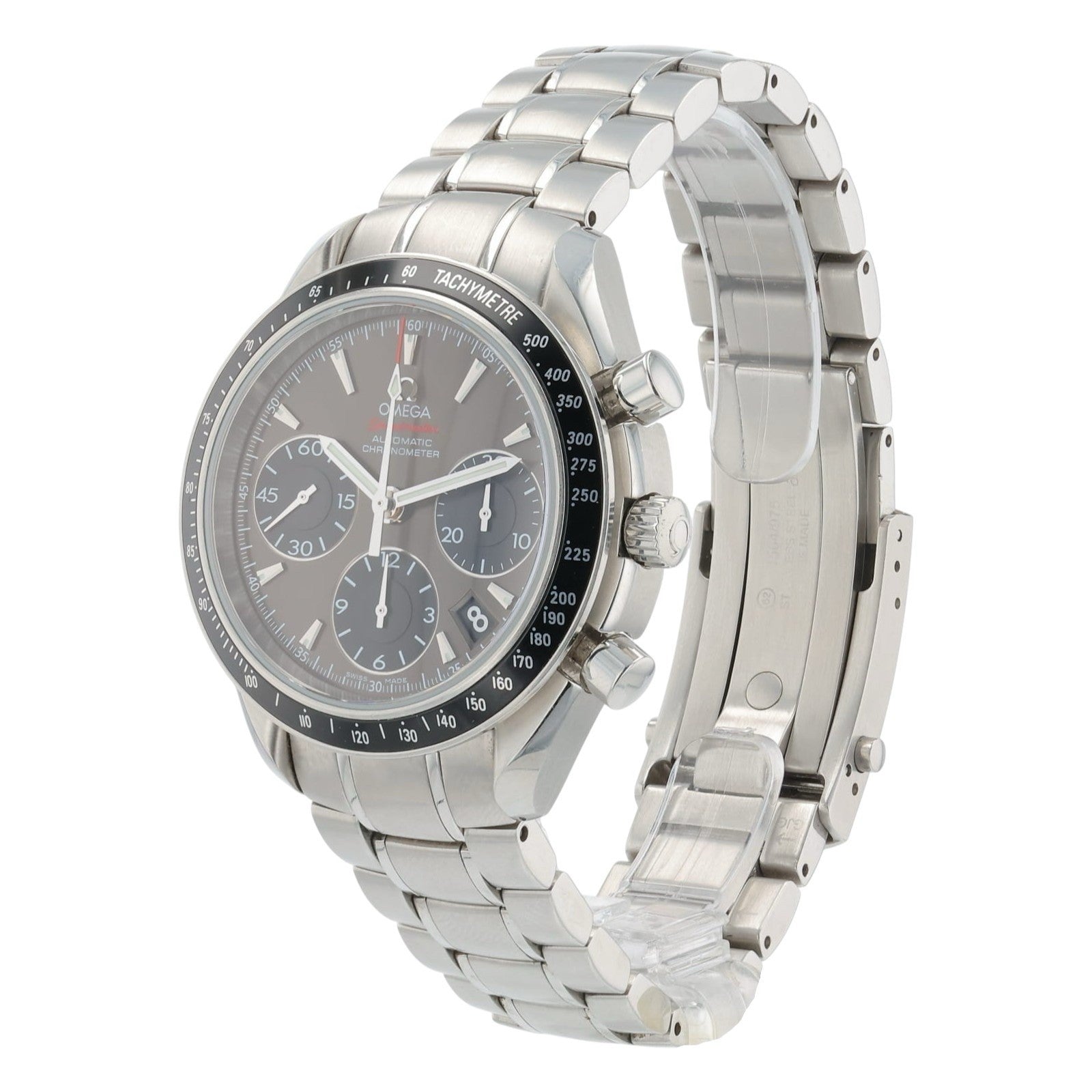 Omega Speedmaster Date Steel Gray Dial 40mm Automatic Mens 323.30.40.40.06.001