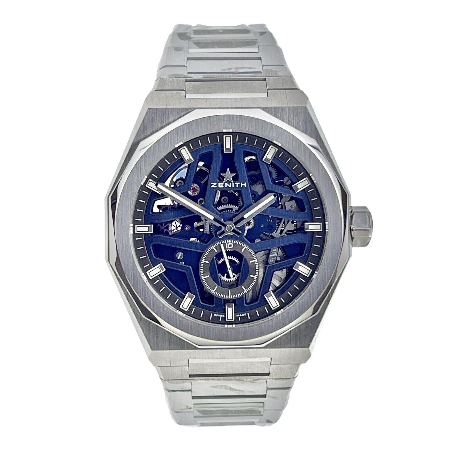 Zenith Defy Skyline Steel Blue Skeleton 41mm Automatic Men’s Watch 03.9300.3620