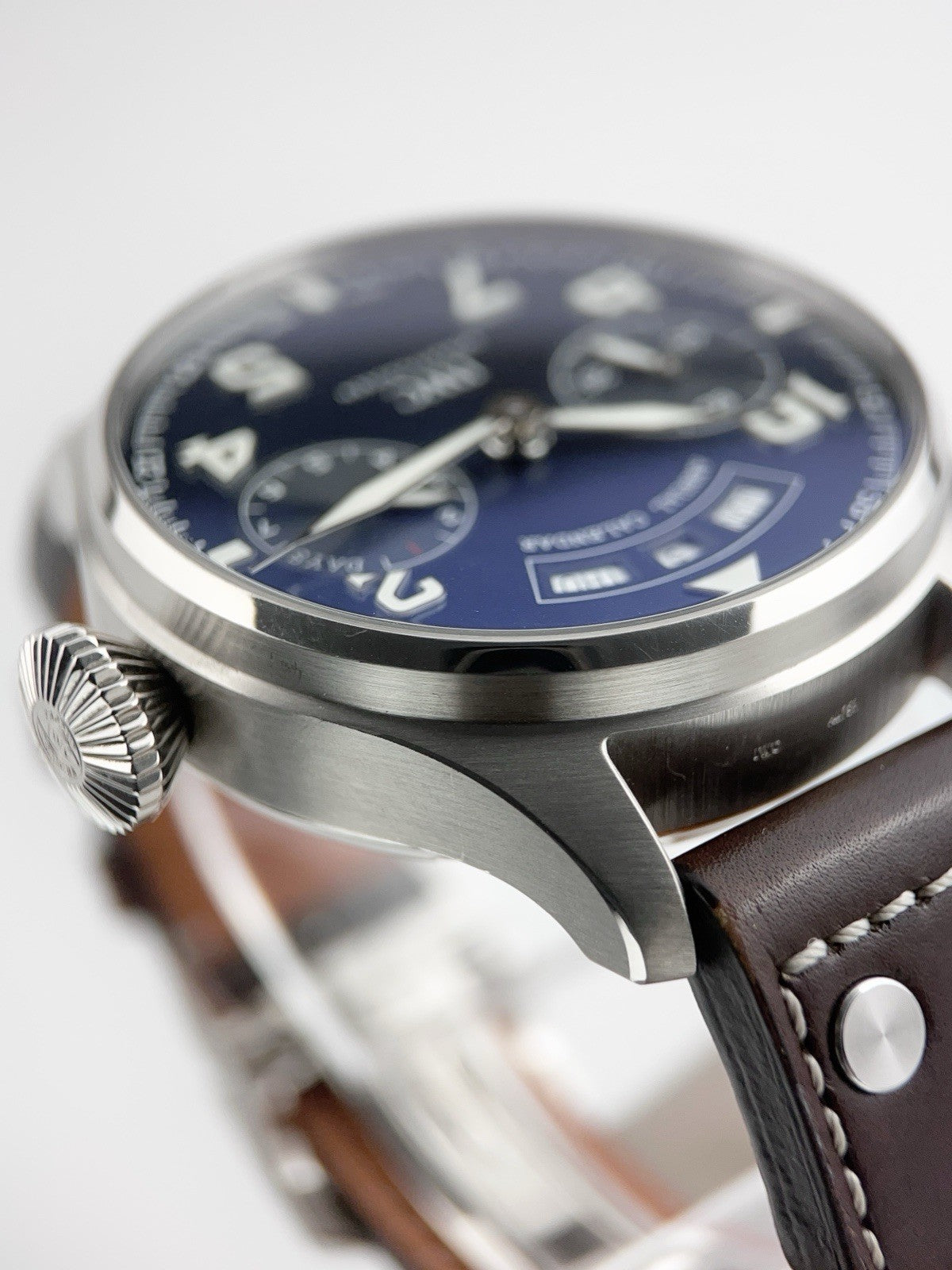 IWC Big Pilot 18k White Gold Blue Dial 46mm Automatic Men’s Watch IW502703