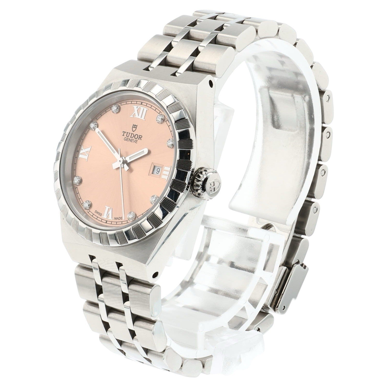 2025 Tudor Royal Stainless Steel Salmon Dial 28mm Automatic Womens Watch 28300