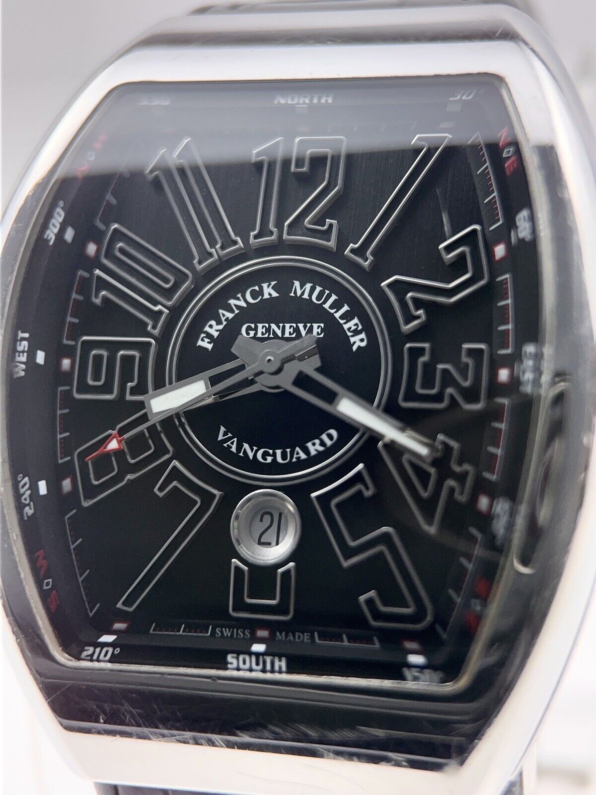 Franck Muller Vanguard Automatic Black Dial Men's Watch V 45 SC DT AC NR    B&P