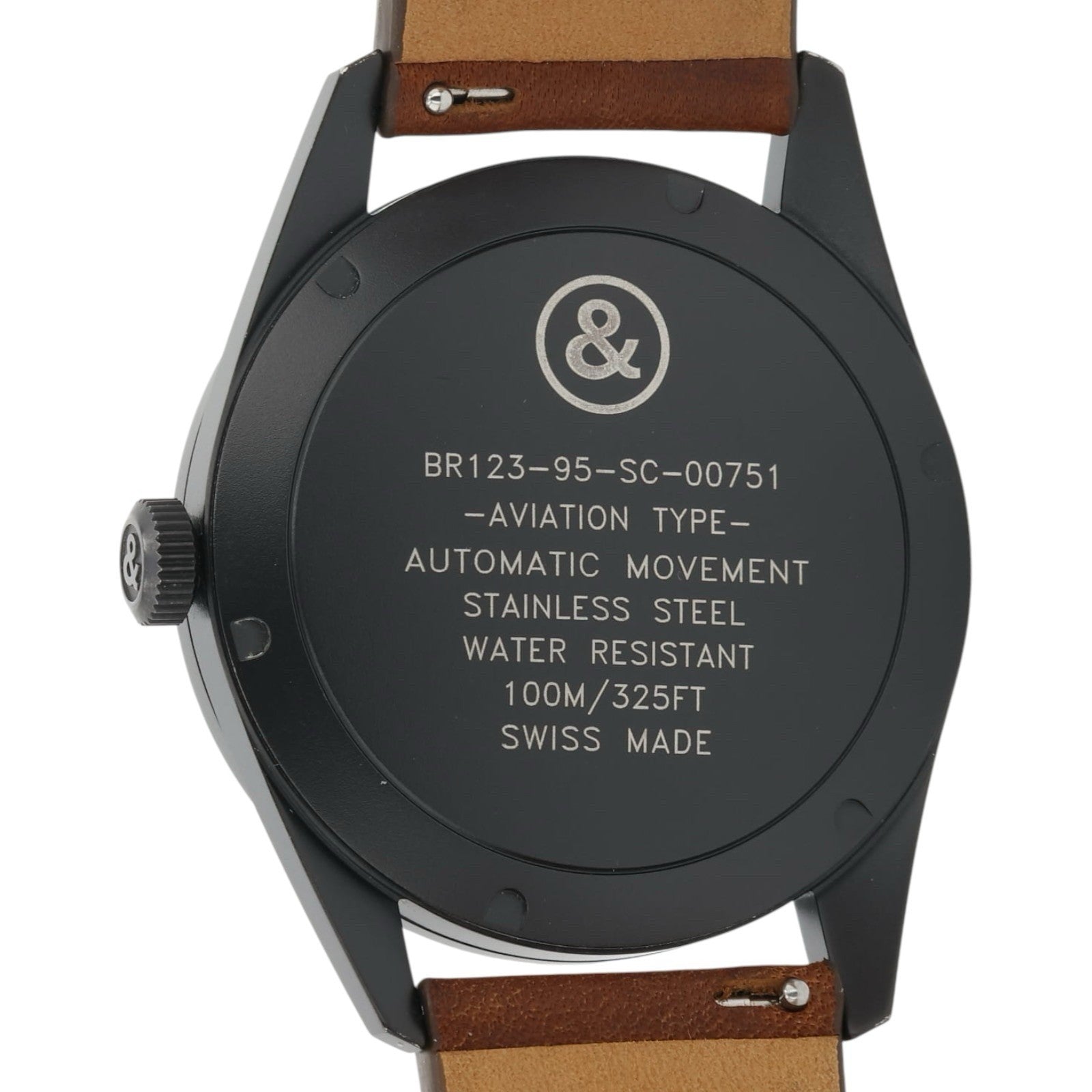 Bell & Ross Vintage Stainless Steel Black Dial 41mm Automatic Mens Watch BR123