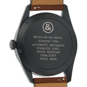 Bell & Ross Vintage Stainless Steel Black Dial 41mm Automatic Mens Watch BR123