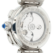 Cartier Pasha Chronograph White Dial Stainless 42mm Automatic Men’s W31085M7