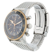 Breitling SuperOcean Black Dial Gold & Steel 44mm Automatic Mens Watch U13313