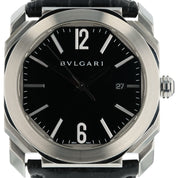 Bulgari Octo Stainless Stainless Steel Black Dial 41mm Automatic Mens BGO41S