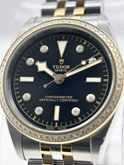 2023 Tudor Black Bay 36 Automatic 36mm Black Dial Factory Diamonds Box & Papers