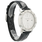 Bvlgari Chronograph White Dial Stainless Steel 42mm Automatic Men’s Watch BB42SL