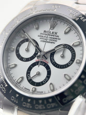 NEW Rolex Daytona Panda Stainless Steel White Dial 40mm Automatic Men’s 116500LN