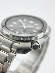 Seiko Prospex Steel Black Dial 44mm Automatic Movement Men's Watch SLA051