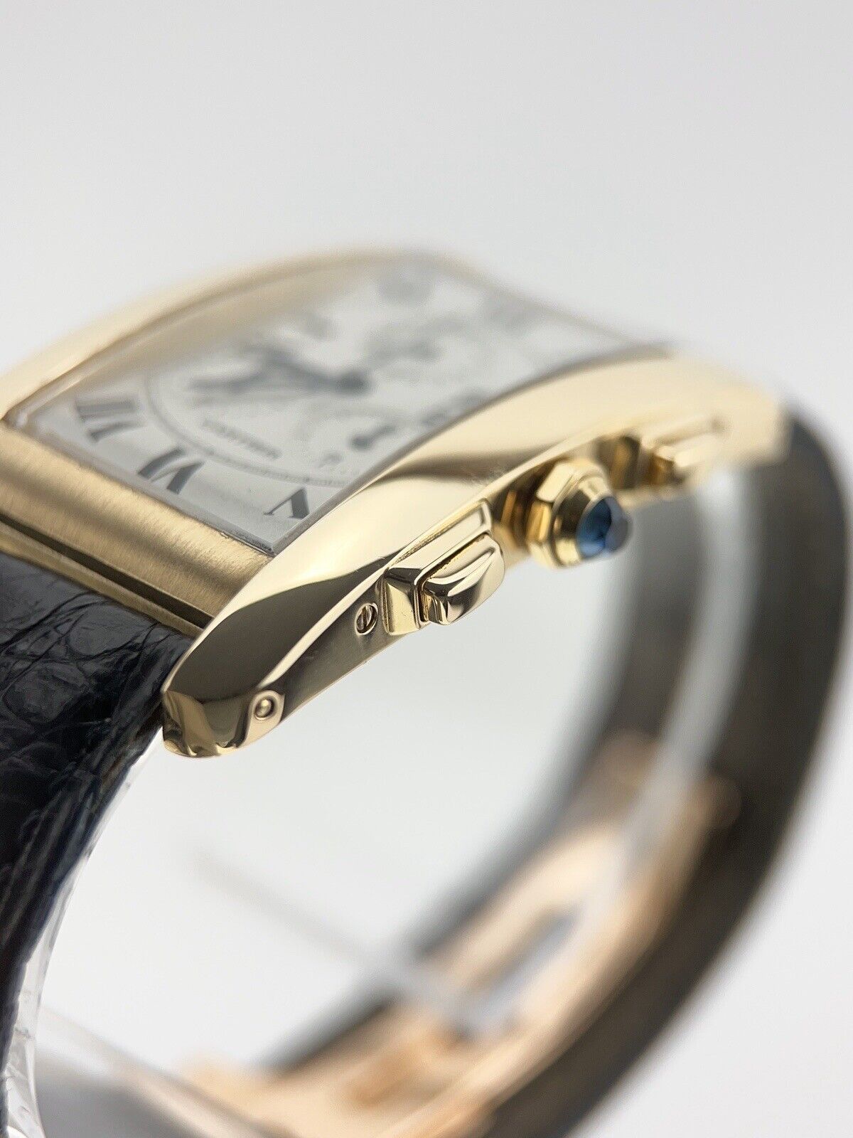 Cartier Tank Americaine 18k Yellow Gold 26x45mm Quartz Watch 1730 - Serviced