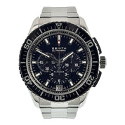 Zenith El Primero Chrono Steel Black Dial 45.5mm Automatic Mens Watch 03.2060.45