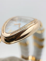 Bulgari Serpenti 18k Rose Gold 35mm Quartz Womens Watch SPP35G