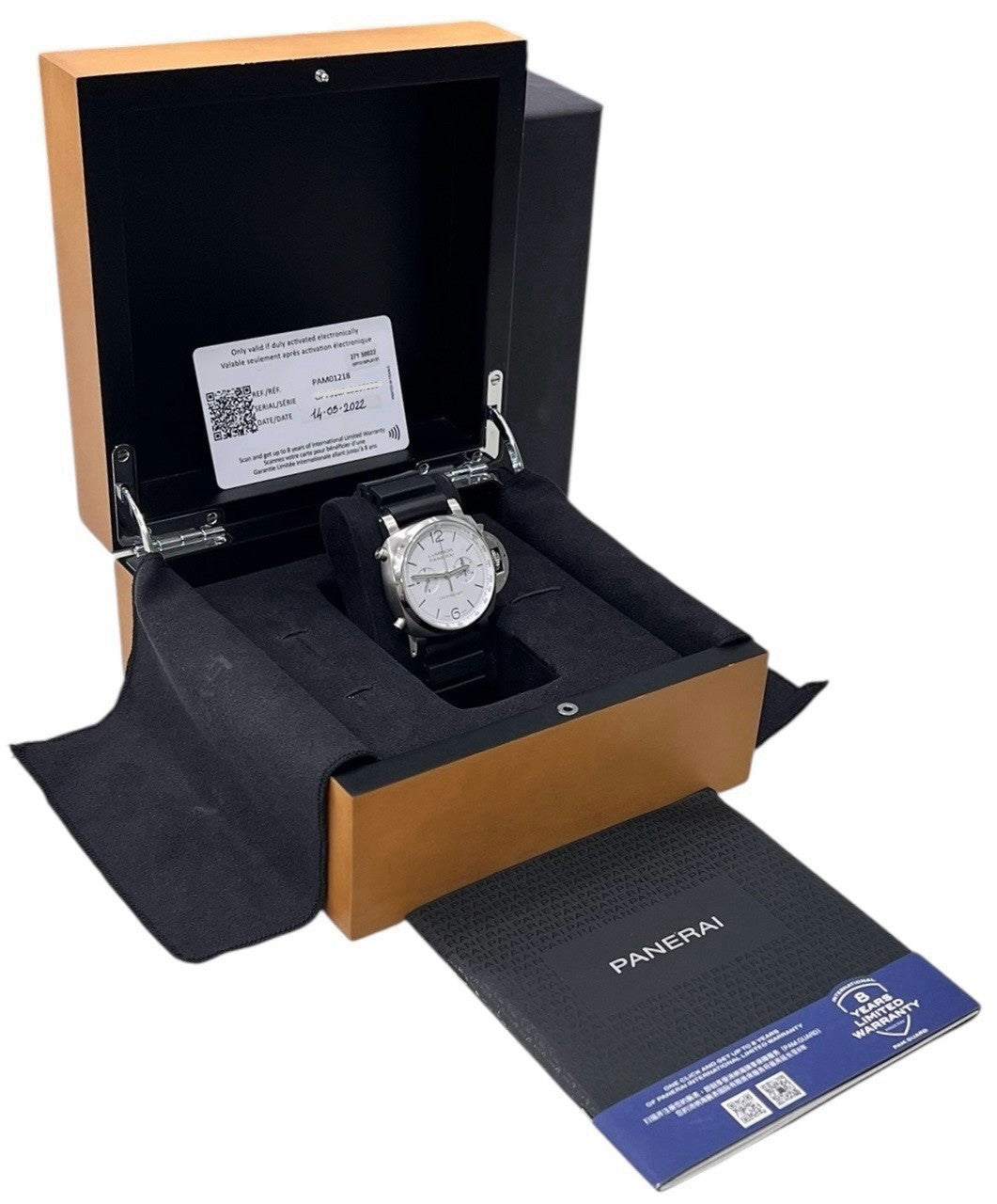 Panerai Luminor Chronograph Steel White Dial 44mm Automatic Men’s Watch PAM01218