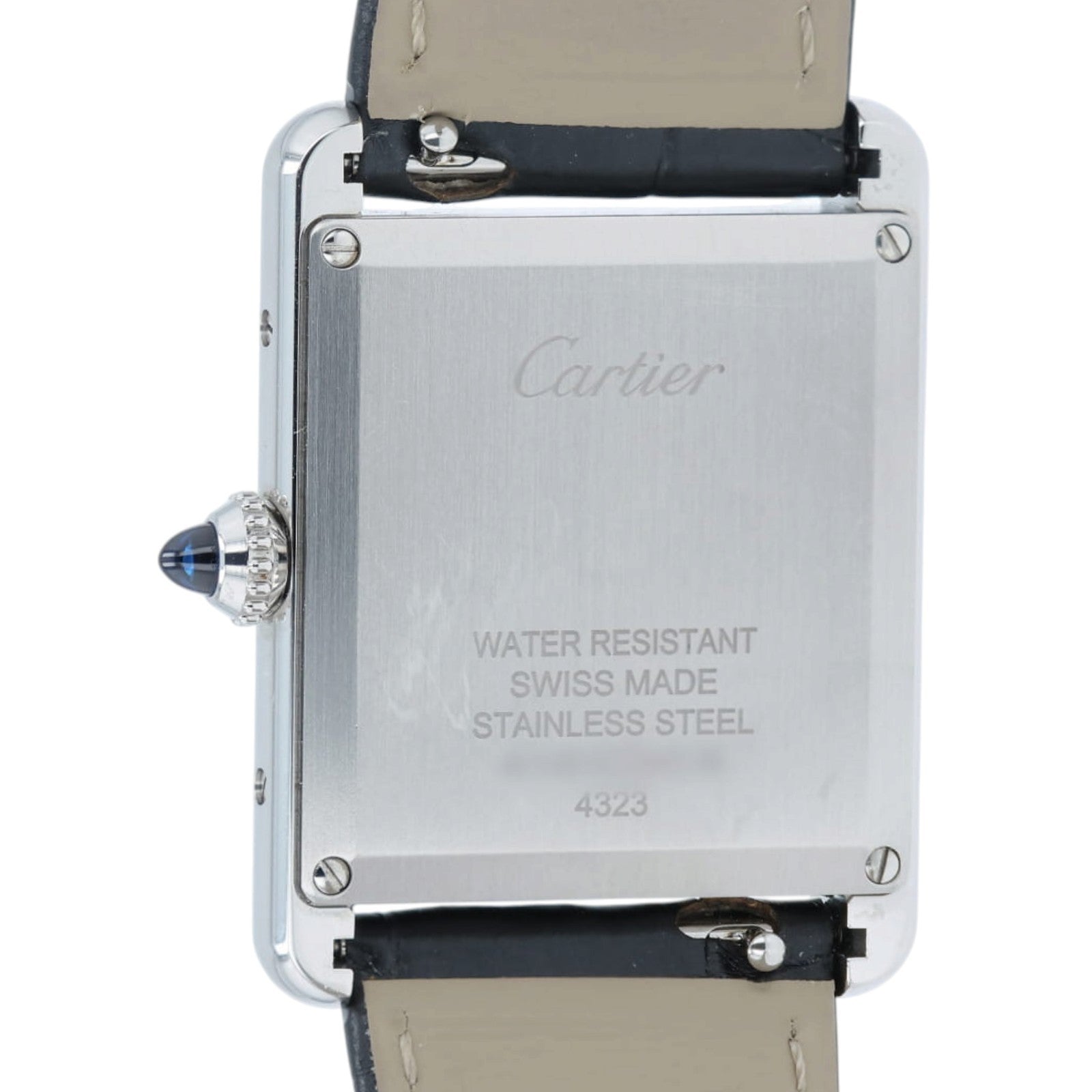 2023 Cartier Tank Must Black Dial Steel 25mm Quartz Unisex Watch WSTA0072