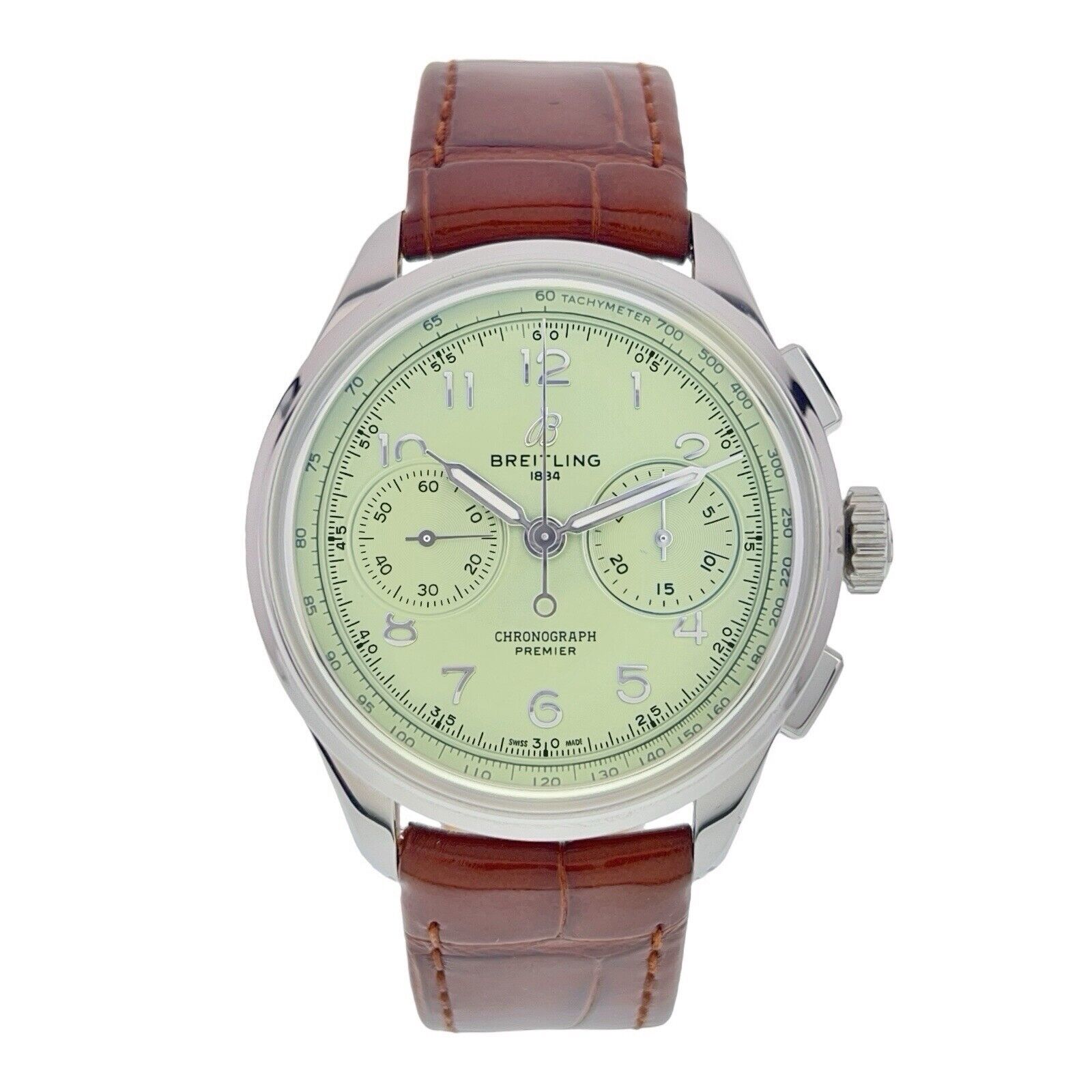 Breitling Premier B09 Stainless Steel Green Dial 40mm Manual Wind Men’s AB0930