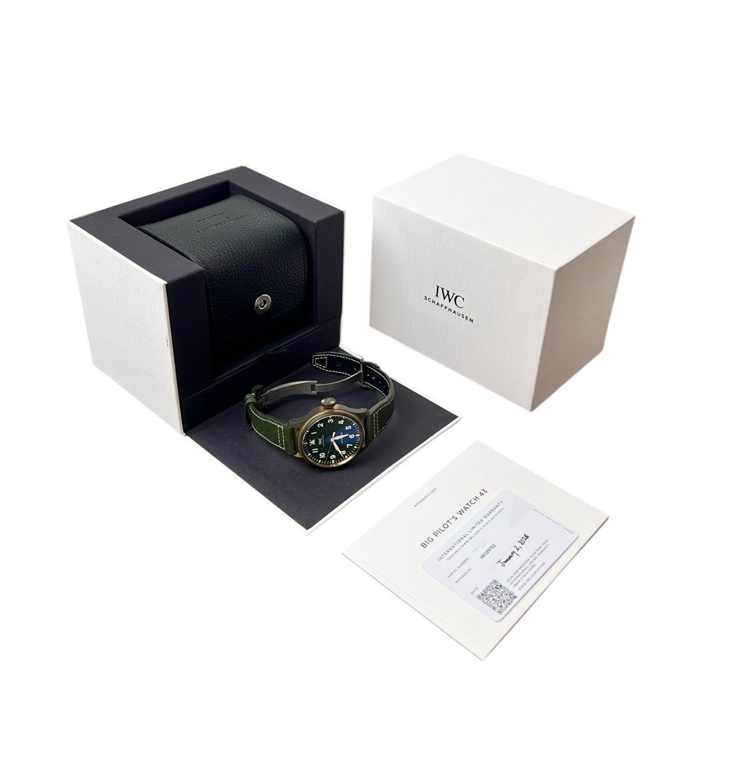 2026 IWC Big Pilot Bronze Green Dial 43mm Automatic Movement Mens Watch IW329702