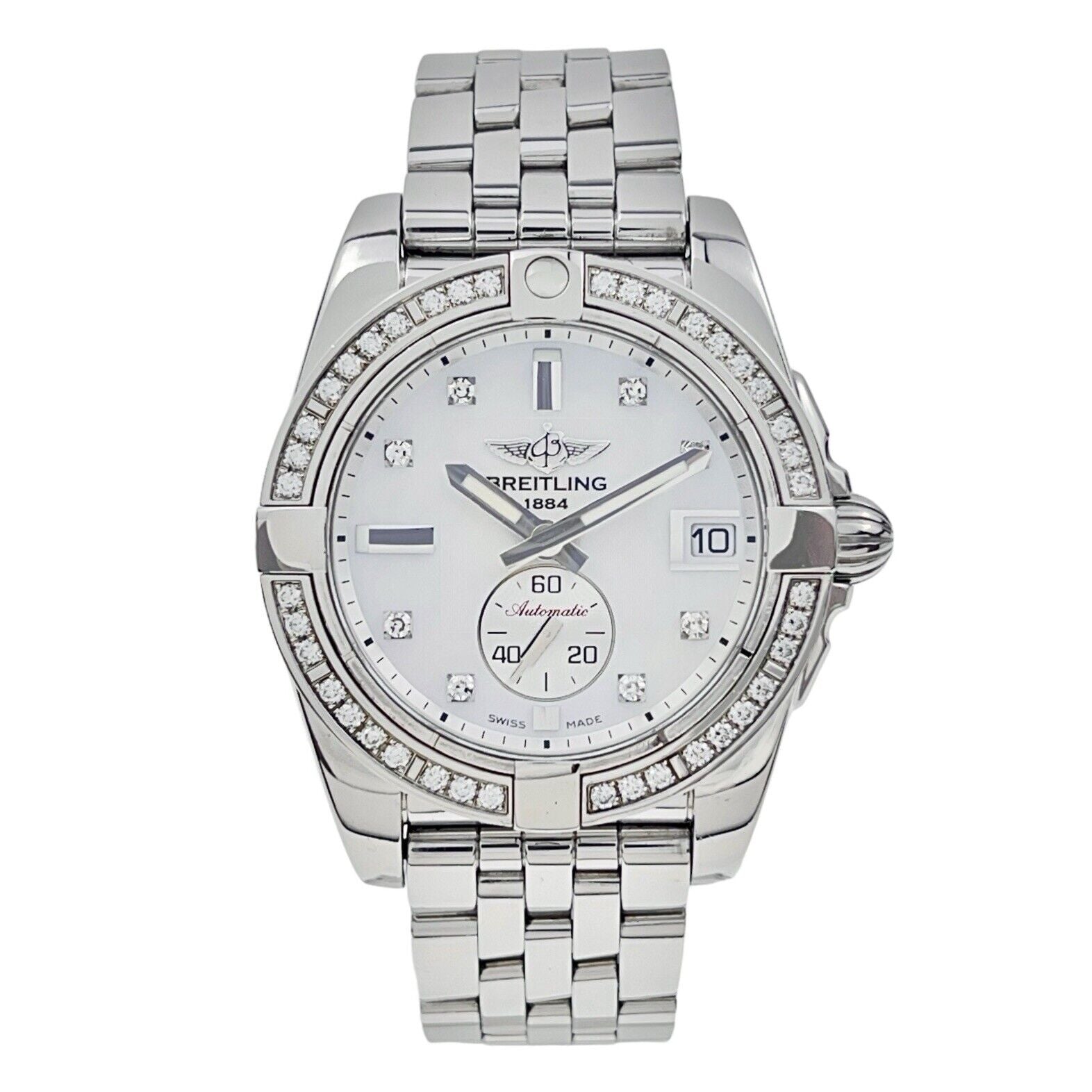 Breitling Galactic 36 Diamond Bezel Steel 36mm Automatic Women's Watch A37330