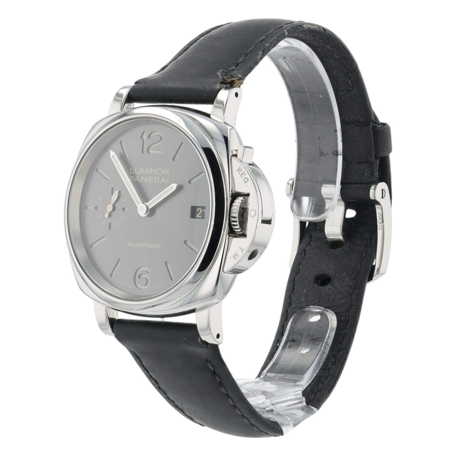 Panerai Luminor Gray Dial Stainless Steel 38mm Automatic Men’s Watch PAM00755
