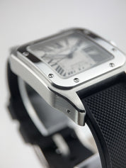 Cartier Santos Stainless Steel White Dial 38mm Automatic Men's Watch W20073X8