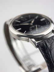 A. Lange & Sohne Langematik 18k White Gold  Black Dial 37mm Automatic 301.027