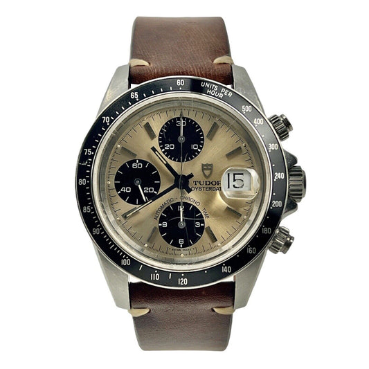Vintage Tudor Prince Date Chronograph Automatic Men’s Stainless Steel Watch