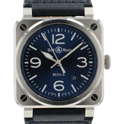Bell & Ross BR03A Blue Dial Stainless Steel 42mm Automatic Mens BR03A-BLU-ST/SCA